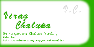 virag chalupa business card
